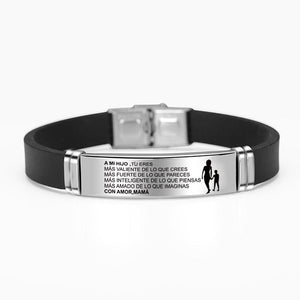 Pulsera Con Dedicatoria De Madre a Hijo